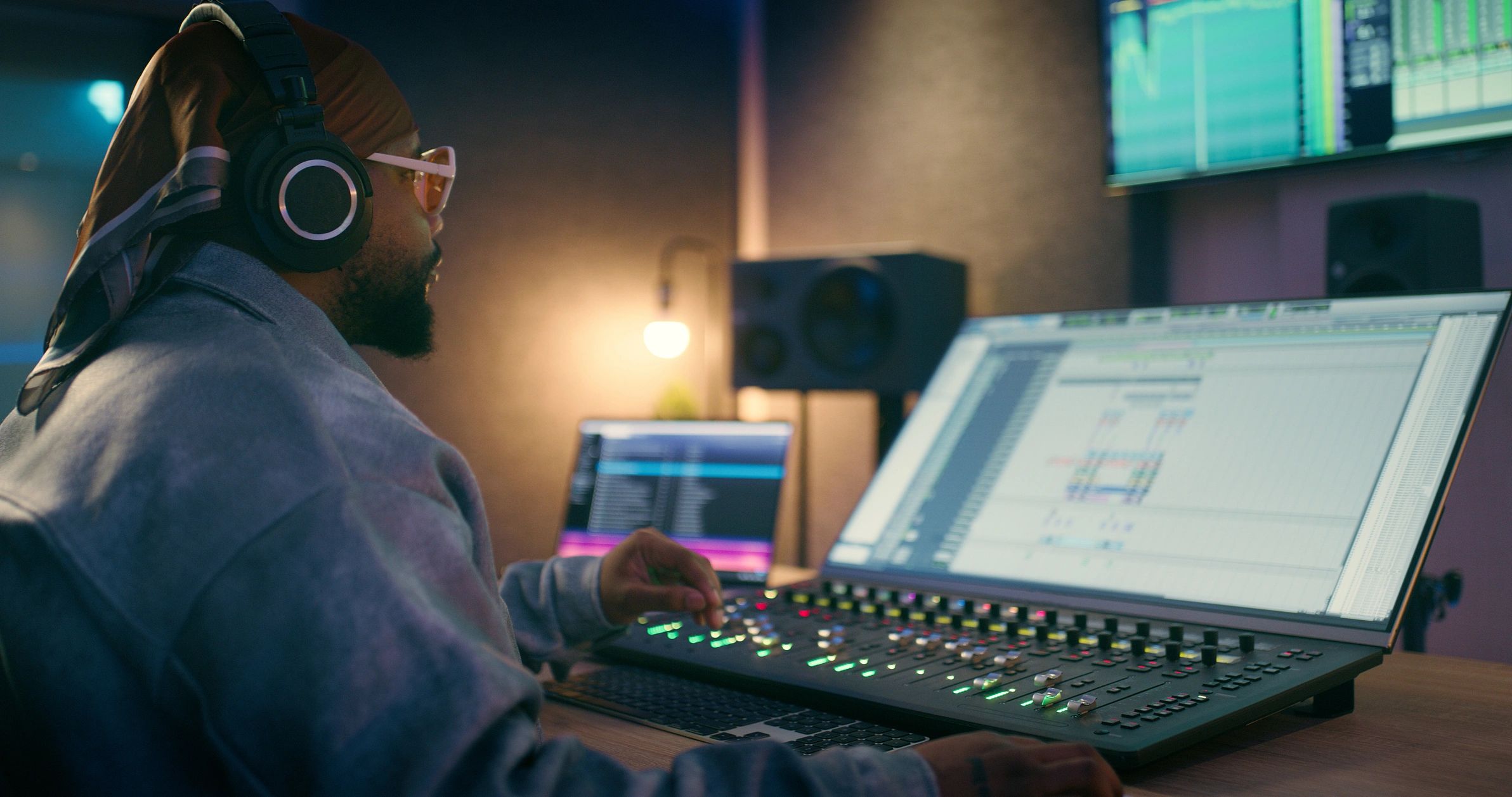music artist working